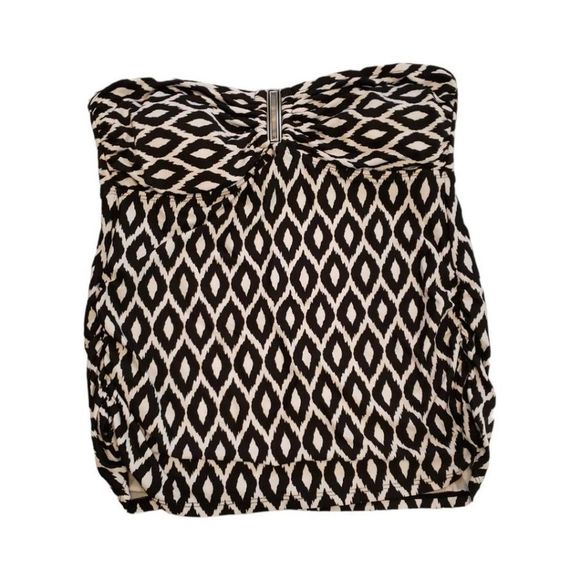 Dana Buchman Black and White Swim Top Size 10 - Picture 1 of 3